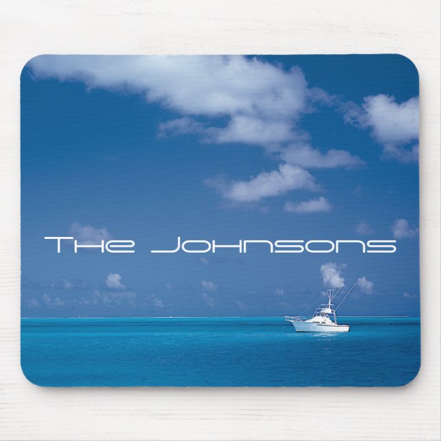 Yachting into the Blue Mouse Pad (Front)