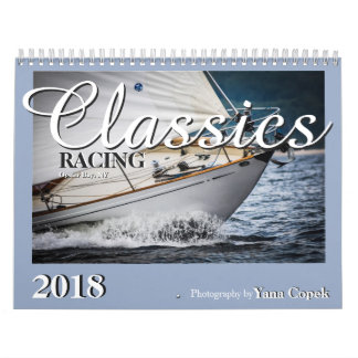 Yachts classiques emballant le calendrier 2018