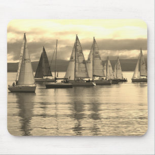 Yachts in Rothesay Bay, Scotland. Mouse Pad