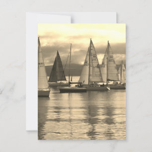 Yachts in Rothesay Bay, Scotland. Postcard