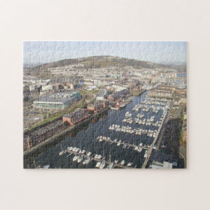 Yachts in Swansea. Jigsaw Puzzle
