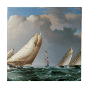 Yachts Rounding the Mark Tile