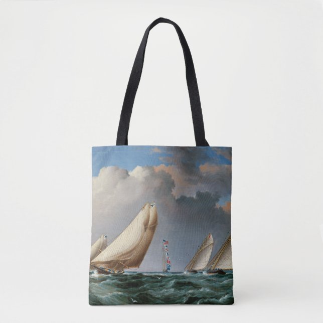 Yachts Rounding The Mark Tote Bag (Front)