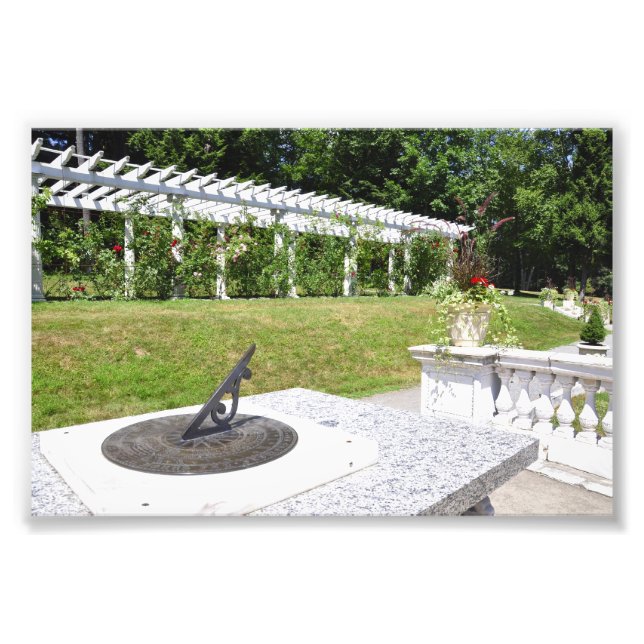 Yaddo Garden's 1904 Sun Dial Photo Print (Front)