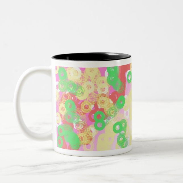 yaei candy design so fantastic Two-Tone coffee mug (Left)