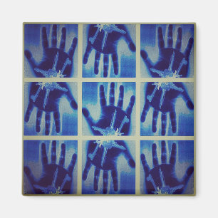 yaei creepy blue hands gonna terrorizing your life magnet