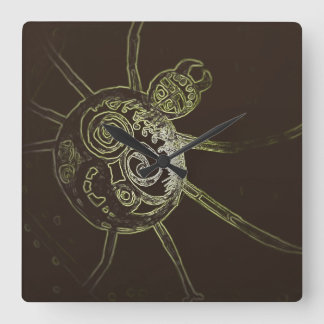 yaei spider square wall clock