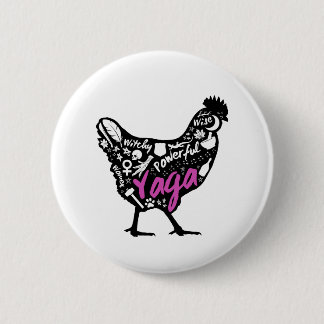 Yaga Chicken 2 Inch Round Button