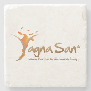 YagnaSan® logo Stone Coaster