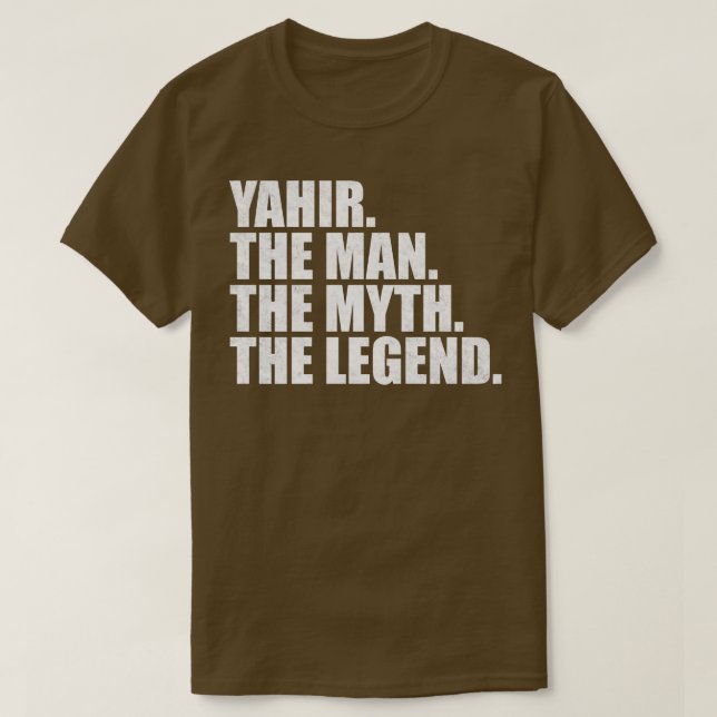 YahirYahir Name Yahir given name T-Shirt (Design Front)