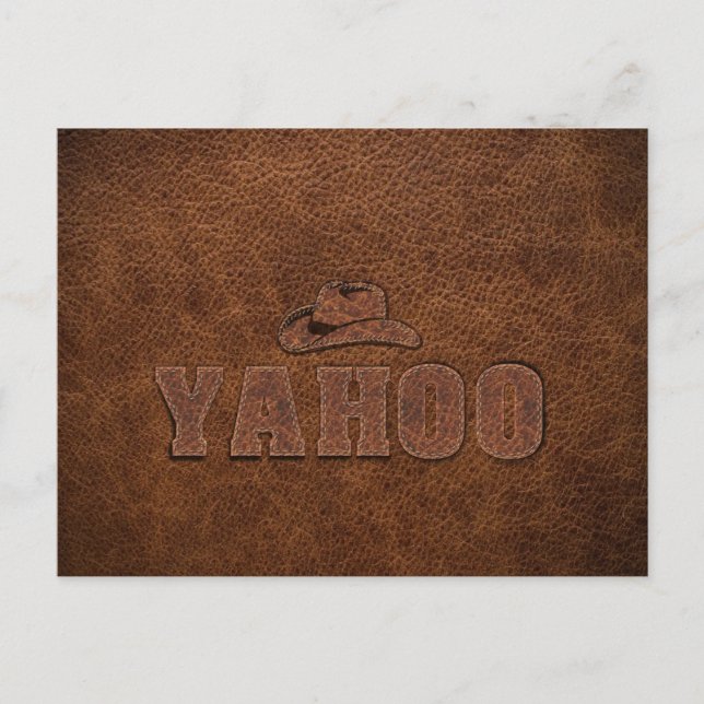 YAHOO western style Postcard (Front)