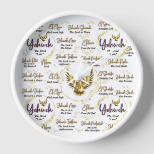 Yahweh Names of God Clock