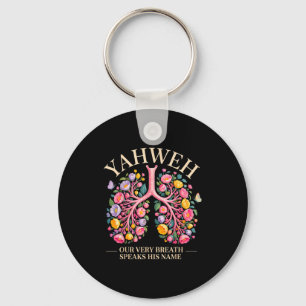 Yahweh Our Very Breath Speaks His Name Christian Keychain