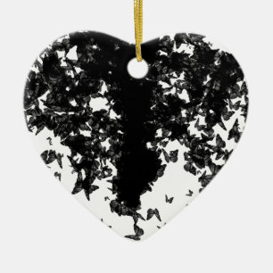yaie black swallowtail butterfly ceramic ornament