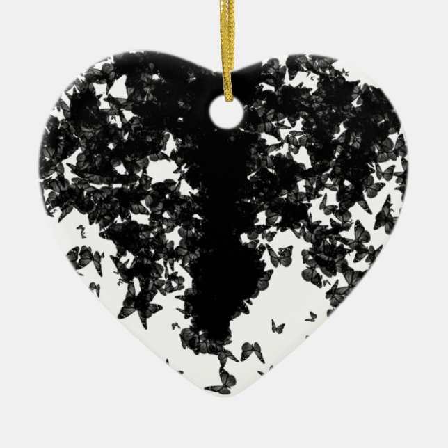yaie black swallowtail butterfly ceramic ornament (Front)