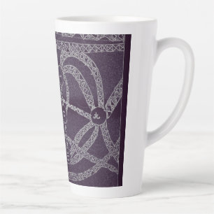 yaie nine moon abstract art chinese zodiac latte mug