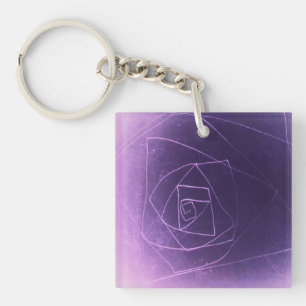 Yaie purple spiritual colour keychain