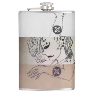 yaie symbol to change this world manga anime  hip flask