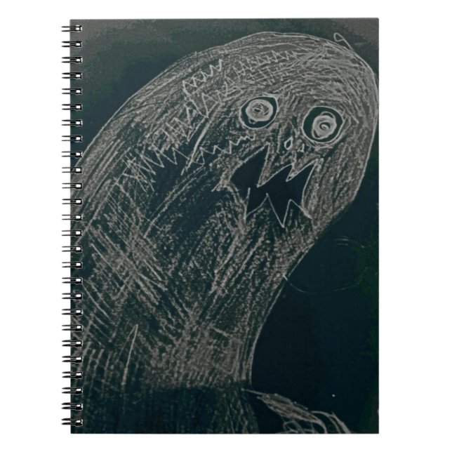 yaie worm drawing and your soul grow dark notebook (Front)