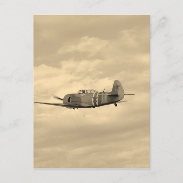 Yak 11 In Flight Postcard (Front)