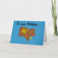 Yak Birthday card