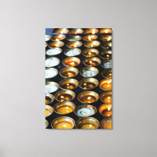 Yak Butter Candles Canvas Print