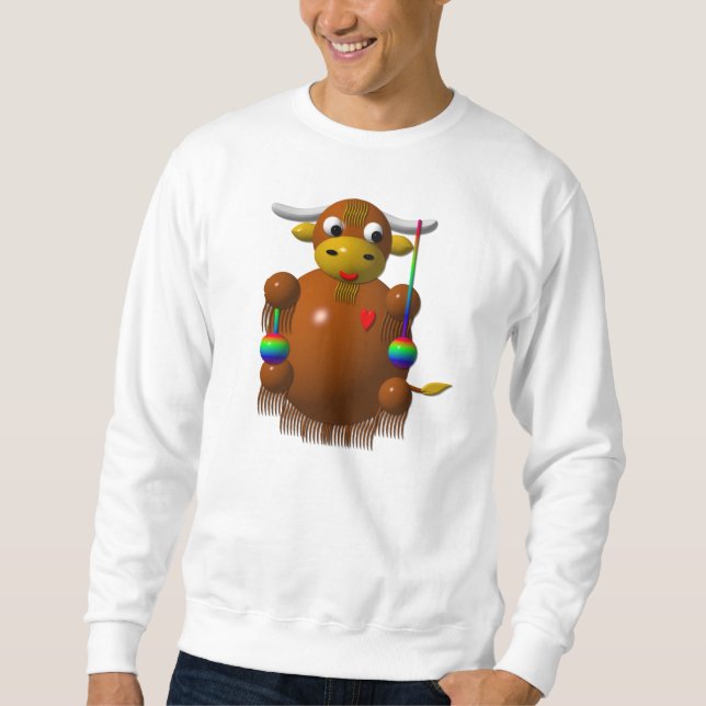 Yak playing with Yo-Yos Sweatshirt (Front)