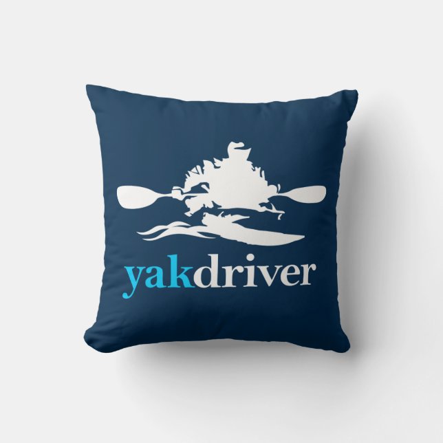 yakdriver throw pillow (Front)