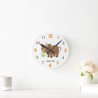 Yakety Yak Round Clock