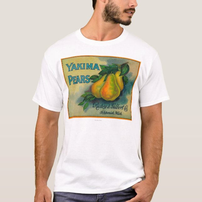 Yakima Pears Crate LabelToppenish, WA T-Shirt (Front)