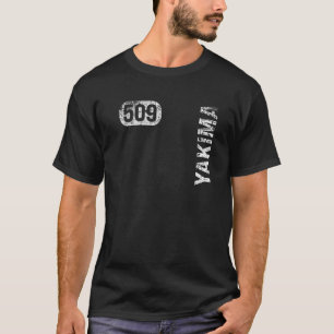 Yakima Washington 509 Area Code Vintage Retro T-Shirt