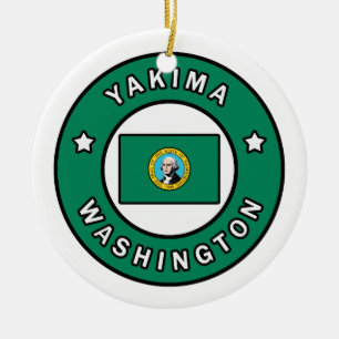 Yakima Washington Ceramic Ornament