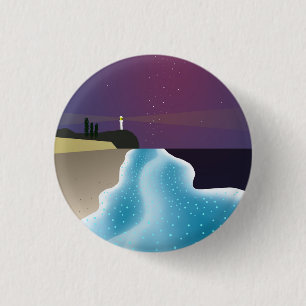 Yakkoumushi (emerald green version) 1 inch round button