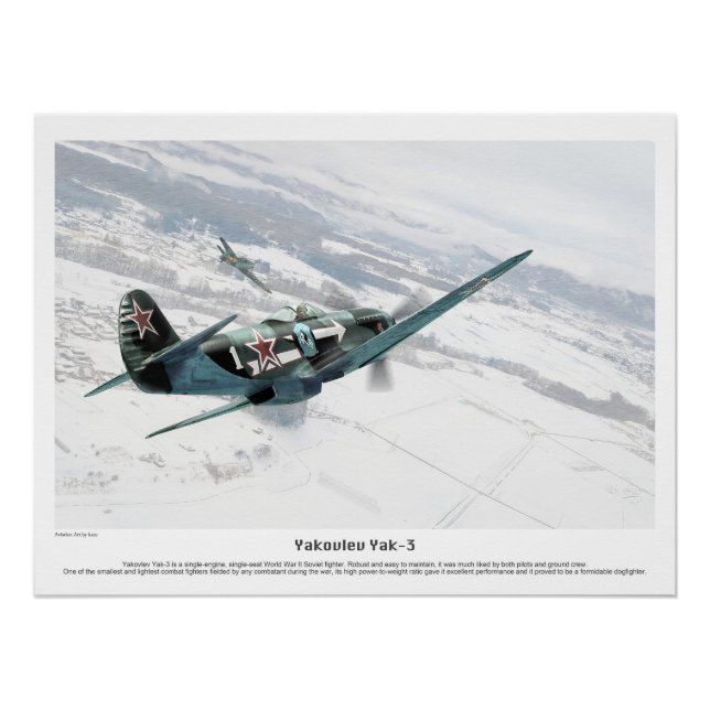 Yakovlev Yak-3 Poster (Front)