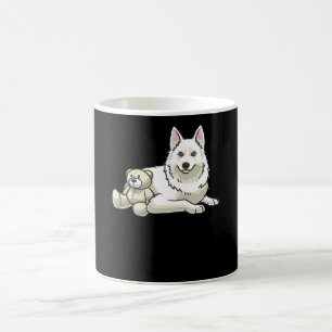 Yakutian Laika Dog With stuffed animal Coffee Mug