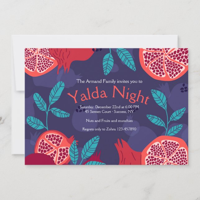 Yalda Night Invitations (Front)