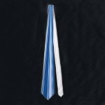 Yale Blue Colour Stripe Funky Pattern Tie<br><div class="desc">Yale Blue Colour Stripe Funky Pattern. Design is available on other products.</div>