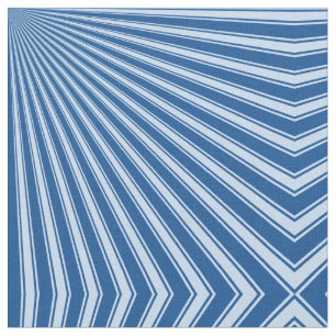 Yale Blue Funky Sun Rays Background Fabric