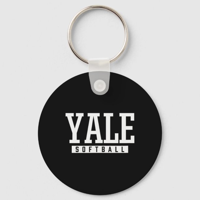 Yale High School Softll  Keychain (Front)