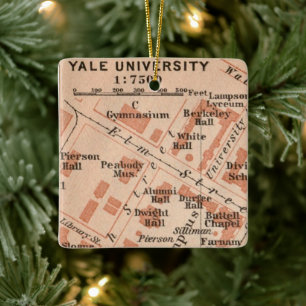 Yale University Map Ornament