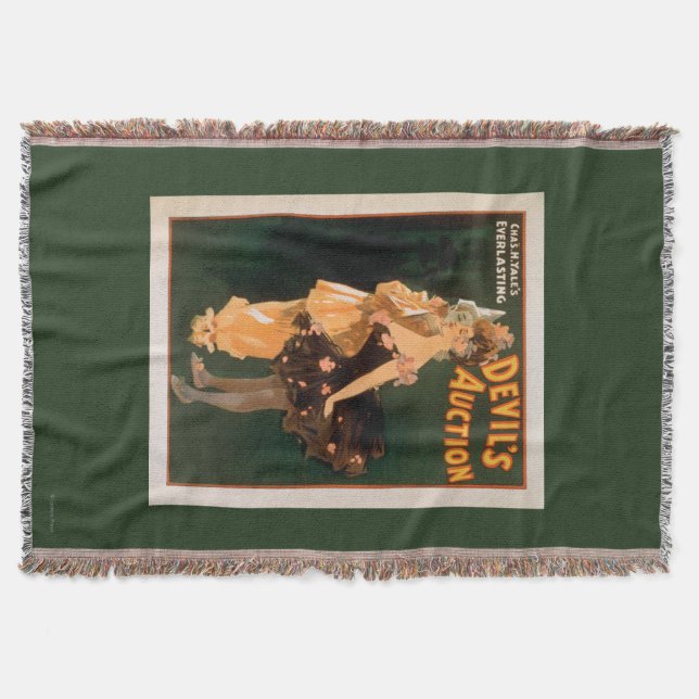 Yale's Everlasting Devil's Auction Play Throw Blanket (Front)