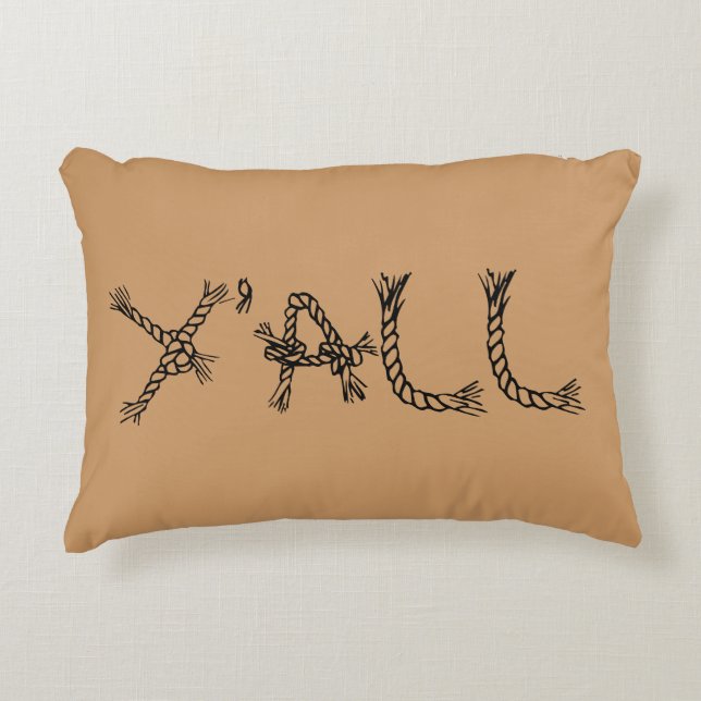Y'ALL DECORATIVE PILLOW (Front)