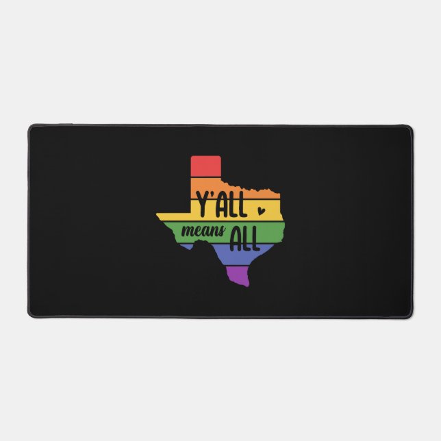 Y'all Means Y'all Design for proud LGBT+ Texans (Recto)