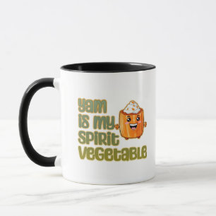 Yam Is My Spirit Vegetable Funny Playful Mood Mug