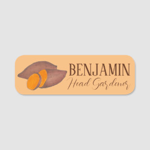Yam Sweet Potato Potatoes Root Vegetable Garden Name Tag