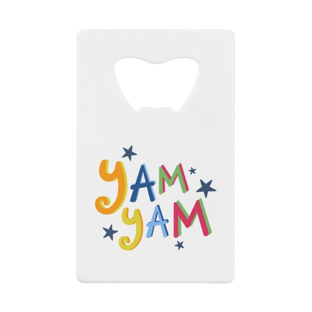 Yam Yam Black Country Bottle Opener Credit Card Bottle Opener (Front)
