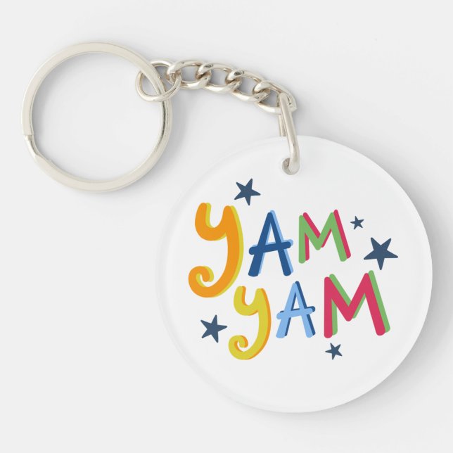 Yam Yam Black Country Key Ring (Front)