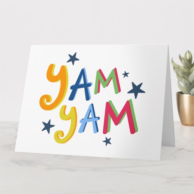 Yam Yam Black Country Quotes Card (Small Plant)