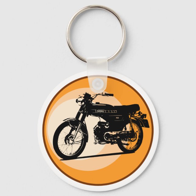 Yamaha FS1E 'FIZZY' Classic moped Keychain (Front)