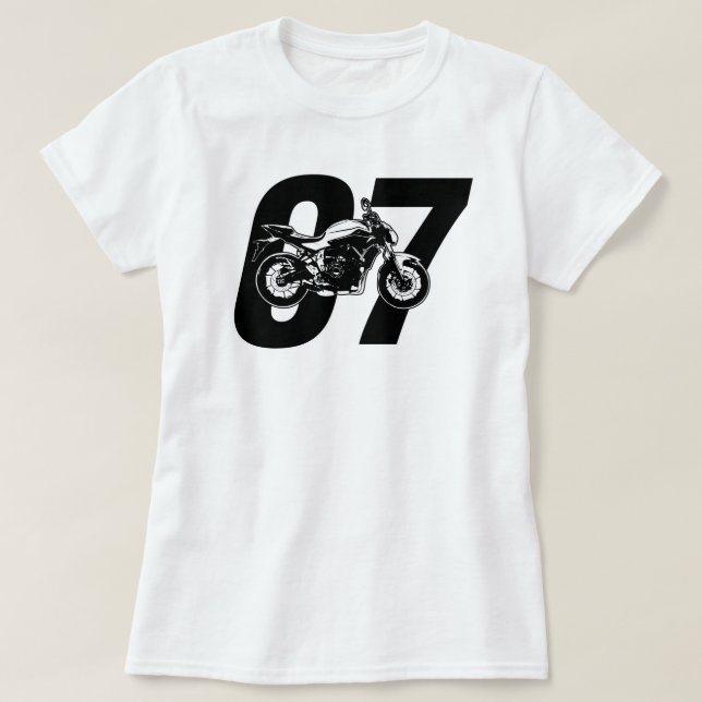 Yamaha MT-07 FZ-07 Motorcycle MT07 FZ07 T-Shirt (Design Front)